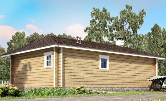 095-001-Л Проект одноэтажного дома, недорогой загородный дом из дерева Анапа | Проекты домов от House Expert
