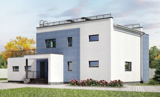 180-012-Л Проект двухэтажного дома и гаражом, простой загородный дом из кирпича Анапа | Проекты домов от House Expert