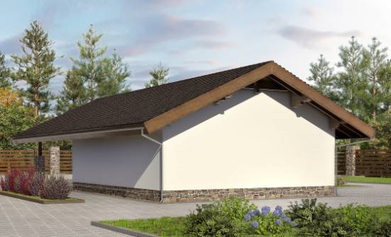 060-005-Л Проект гаража из кирпича Анапа | Проекты одноэтажных домов от House Expert