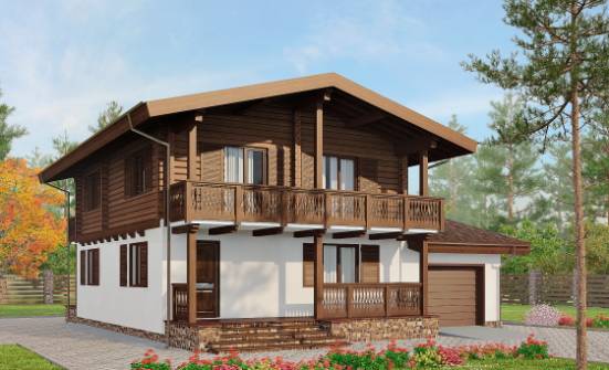 200-011-П Проект двухэтажного дома с мансардой, красивый коттедж из арболита Анапа | Проекты домов от House Expert