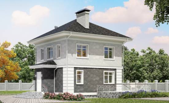 090-003-П Проект двухэтажного дома, классический загородный дом из арболита Анапа | Проекты домов от House Expert