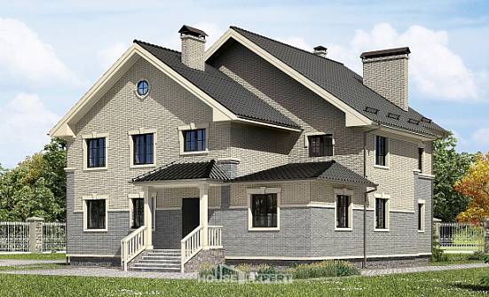 300-004-П Проект двухэтажного дома, современный загородный дом из пеноблока Анапа | Проекты домов от House Expert