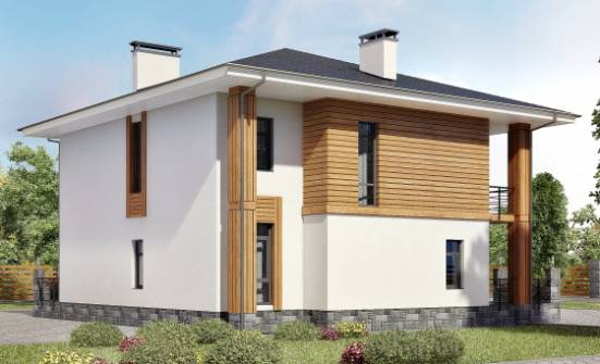 180-015-П Проект двухэтажного дома, современный загородный дом из арболита Анапа | Проекты домов от House Expert