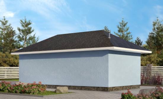 040-001-Л Проект гаража из керамзитобетонных блоков Анапа | Проекты одноэтажных домов от House Expert