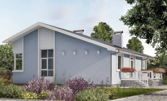 110-003-Л Проект одноэтажного дома, недорогой загородный дом из поризованных блоков Анапа | Проекты домов от House Expert