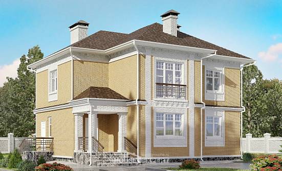 160-001-Л Проект двухэтажного дома, красивый домик из керамзитобетонных блоков Анапа | Проекты домов от House Expert