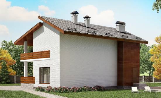 180-009-П Проект двухэтажного дома мансардой, классический дом из кирпича Анапа | Проекты домов от House Expert