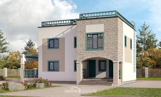150-010-П Проект двухэтажного дома, классический дом из кирпича Анапа | Проекты домов от House Expert
