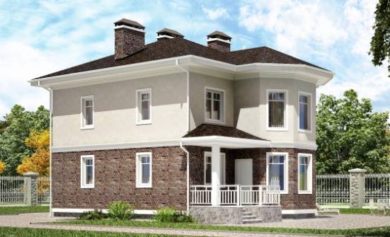120-001-Л Проект трехэтажного дома, компактный коттедж из арболита Анапа | Проекты домов от House Expert