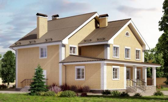 320-003-Л Проект двухэтажного дома, современный домик из твинблока Анапа | Проекты домов от House Expert