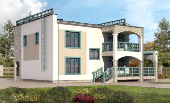 150-010-П Проект двухэтажного дома, классический дом из кирпича Анапа | Проекты домов от House Expert