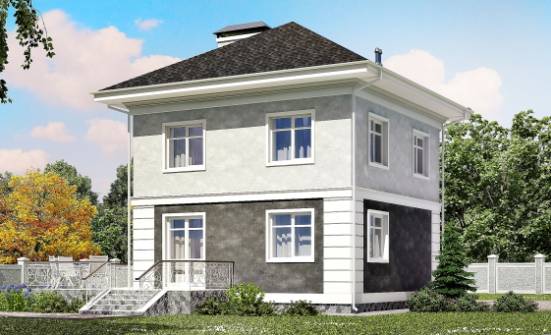 090-003-П Проект двухэтажного дома, классический загородный дом из арболита Анапа | Проекты домов от House Expert