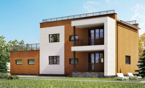 180-012-П Проект двухэтажного дома, гараж, классический коттедж из кирпича Анапа | Проекты домов от House Expert