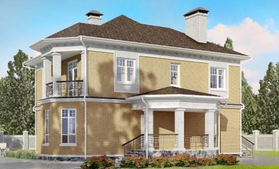 160-001-Л Проект двухэтажного дома, красивый домик из керамзитобетонных блоков Анапа | Проекты домов от House Expert