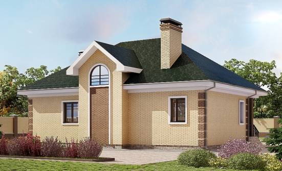 150-013-Л Проект двухэтажного дома с мансардой, уютный домик из кирпича Анапа | Проекты домов от House Expert