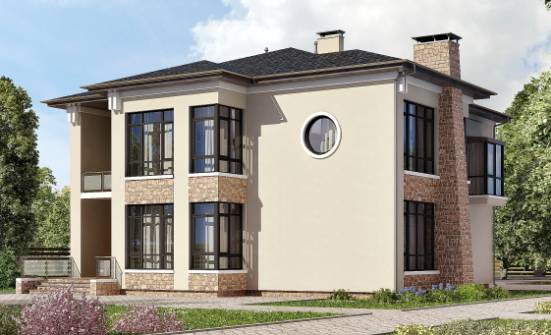 300-005-Л Проект двухэтажного дома, классический загородный дом из кирпича Анапа | Проекты домов от House Expert