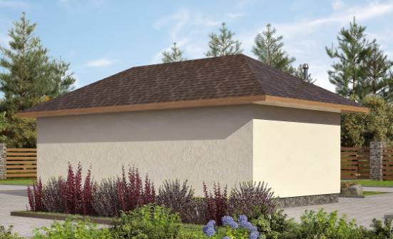040-001-П Проект гаража из теплоблока Анапа | Проекты одноэтажных домов от House Expert