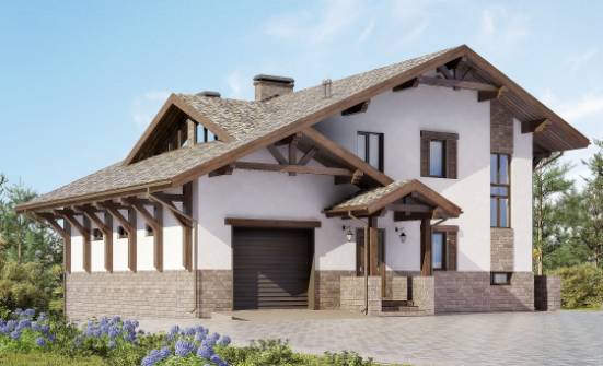 305-002-П Проект трехэтажного дома с мансардным этажом, классический дом из кирпича Анапа | Проекты домов от House Expert