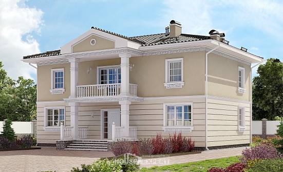 210-005-Л Проект двухэтажного дома, красивый домик из арболита Анапа | Проекты домов от House Expert