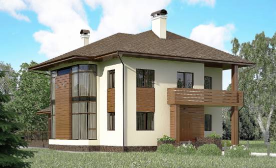 300-001-П Проект двухэтажного дома, большой загородный дом из кирпича Анапа | Проекты домов от House Expert