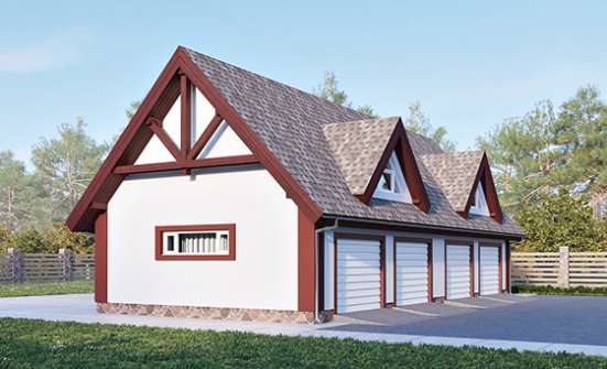 145-002-Л Проект гаража из газосиликатных блоков Анапа | Проекты домов от House Expert