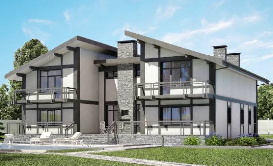 280-002-П Проект двухэтажного дома с мансардным этажом, скромный домик из кирпича Анапа | Проекты домов от House Expert