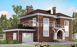 180-006-Л Проект двухэтажного дома, гараж, простой дом из кирпича Анапа, House Expert