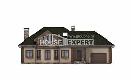 180-010-П Проект двухэтажного дома с мансардой и гаражом, просторный домик из газобетона Анапа, House Expert