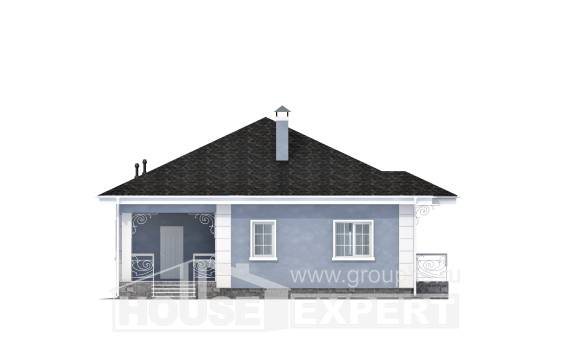100-001-П Проект одноэтажного дома, экономичный домик из арболита, House Expert