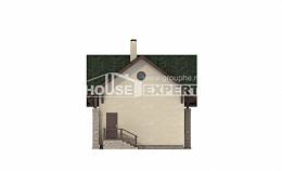 060-001-Л Проект двухэтажного дома мансардой и гаражом, недорогой загородный дом из бризолита Анапа, House Expert