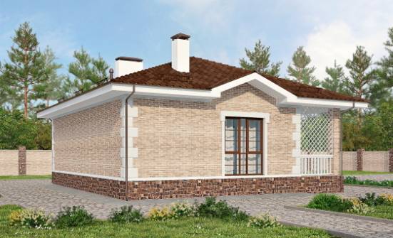 065-002-П Проект бани из кирпича Анапа | Проекты домов от House Expert