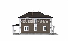185-002-П Проект двухэтажного дома, уютный дом из пеноблока Анапа, House Expert