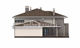 500-001-П Проект трехэтажного дома и гаражом, классический коттедж из кирпича Анапа, House Expert