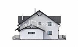 290-003-П Проект двухэтажного дома с мансардным этажом, красивый загородный дом из пеноблока Анапа, House Expert