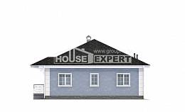 100-001-П Проект одноэтажного дома, доступный домик из твинблока Анапа, House Expert