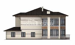 345-001-П Проект двухэтажного дома, огромный домик из арболита, House Expert
