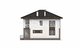 170-005-П Проект двухэтажного дома, скромный коттедж из твинблока Анапа, House Expert