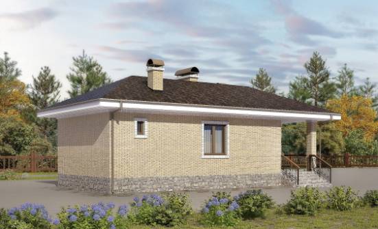 040-002-П Проект бани из бризолита Анапа | Проекты одноэтажных домов от House Expert