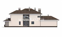500-001-П Проект трехэтажного дома и гаражом, большой загородный дом из кирпича Анапа, House Expert