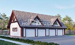 145-002-Л Проект гаража из керамзитобетонных блоков Анапа, House Expert