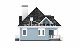 110-001-Л Проект двухэтажного дома с мансардой, простой загородный дом из бризолита Анапа, House Expert