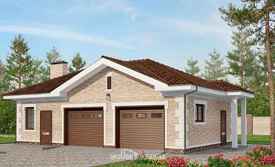 070-005-П Проект гаража из кирпича Анапа | Проекты домов от House Expert