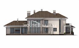 500-001-П Проект трехэтажного дома и гаражом, красивый коттедж из кирпича Анапа, House Expert