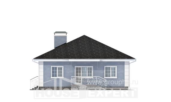 100-001-П Проект одноэтажного дома, уютный загородный дом из арболита Анапа, House Expert