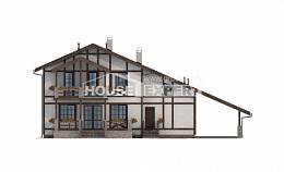 250-002-Л Проект двухэтажного дома мансардный этаж, гараж, средний загородный дом из кирпича Анапа, House Expert
