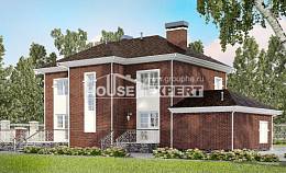 180-006-Л Проект двухэтажного дома, гараж, просторный загородный дом из кирпича Анапа, House Expert