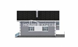 190-006-Л Проект двухэтажного дома мансардный этаж, гараж, красивый дом из твинблока Анапа, House Expert