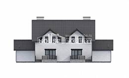 290-003-П Проект двухэтажного дома с мансардой, красивый загородный дом из бризолита Анапа, House Expert