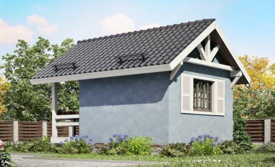 020-001-Л Проект одноэтажного дома, эконом коттедж из бревен Анапа | Проекты домов от House Expert