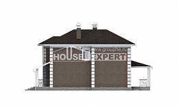 185-002-П Проект двухэтажного дома, доступный коттедж из пеноблока Анапа, House Expert